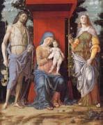 Andrea Mantegna The Virgin and Child with the Magadalen and Saint John the Baptist oil painting reproduction